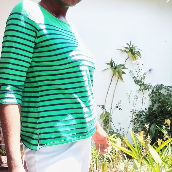 Liz Claireborne Top Green - Picture 1 of 8